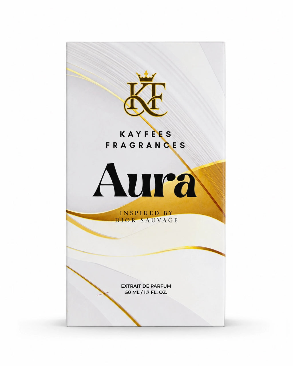 Kayfees Aura perfume packaging and presentation box for 50ml Extrait de Parfum
