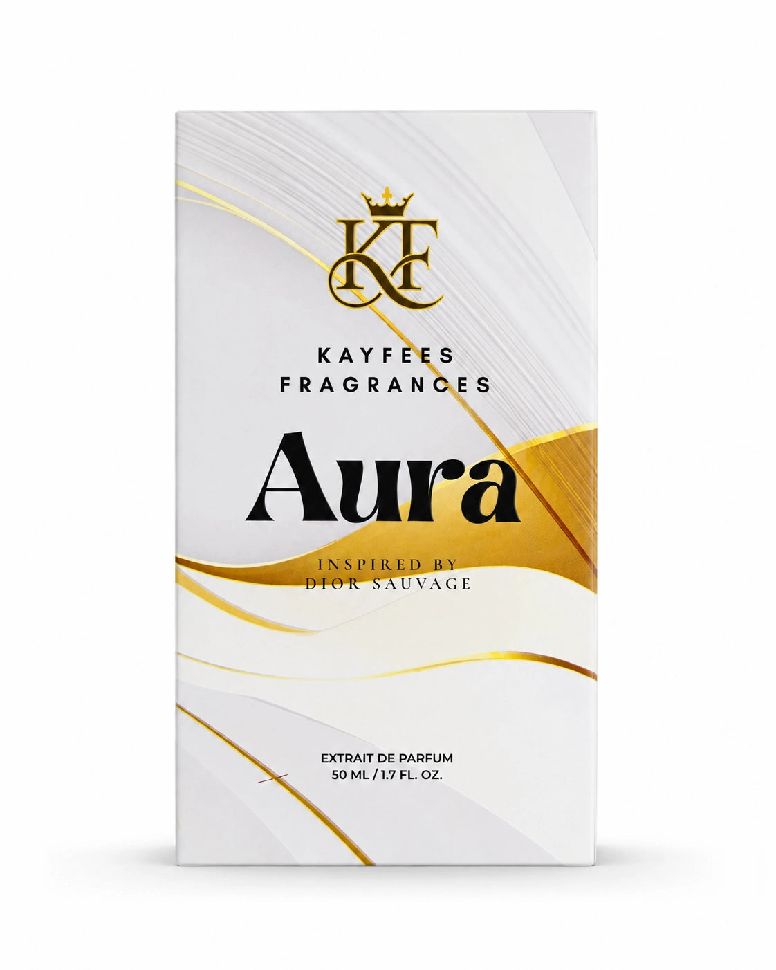 Kayfees Aura perfume packaging and presentation box for 50ml Extrait de Parfum