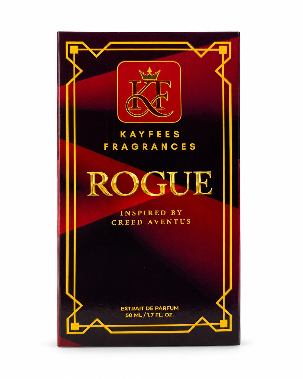 Kayfees Rogue perfume packaging and presentation box for 50ml Extrait de Parfum