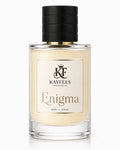 Kayfee’s Enigma 50ml Extrait de Parfum, a luxury amber woody perfume for men inspired by Baccarat Rouge 540