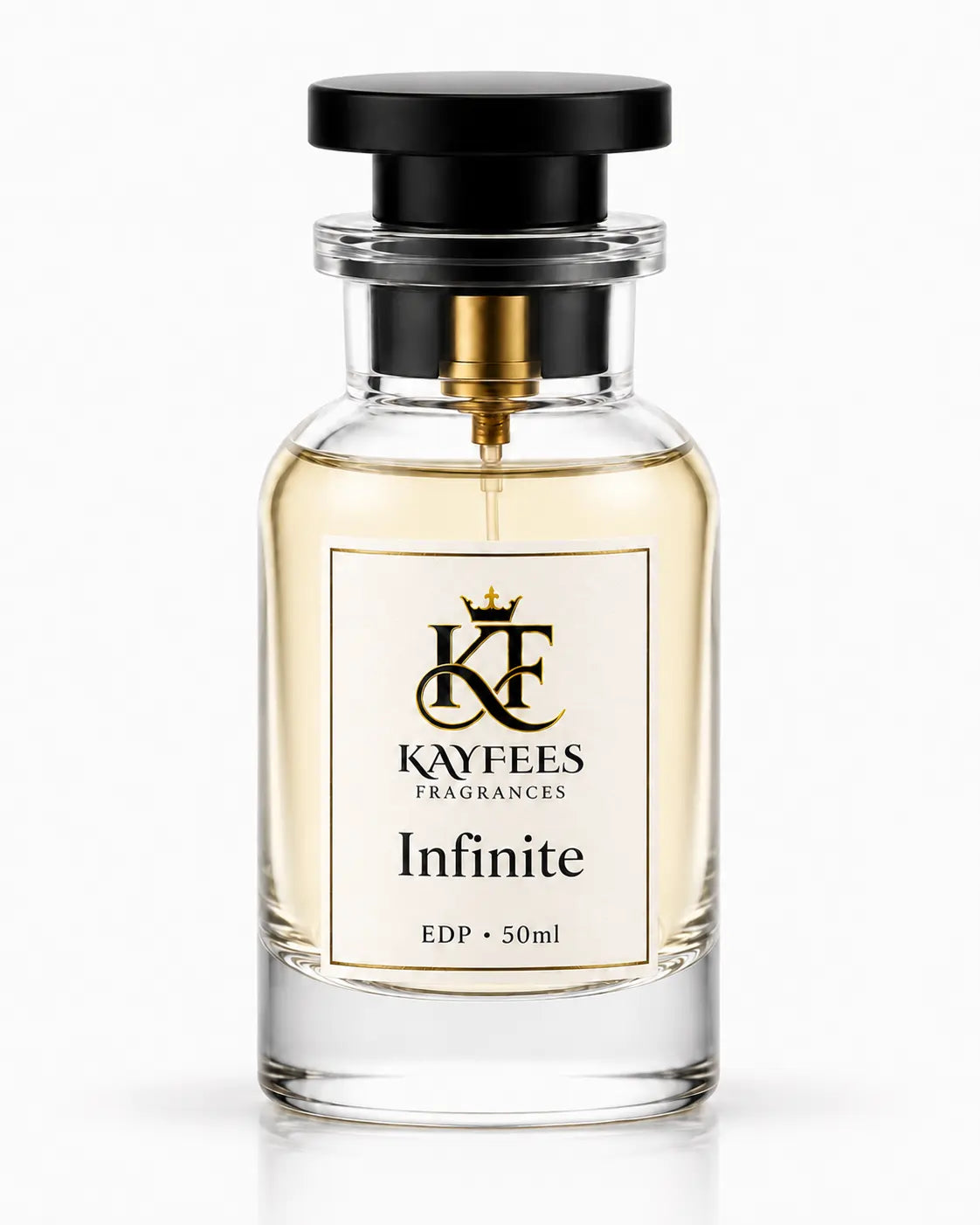 Kayfees Infinite 50ml Extrait de Parfum for men, a luxury woody oriental oud fragrance inspired by Ombre Nomade